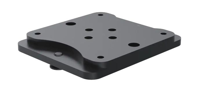 ERGONOMIC SOLUTIONS - SPTPC401-02 - SpacePole TabPrint Curve - Montage à plat - Noir