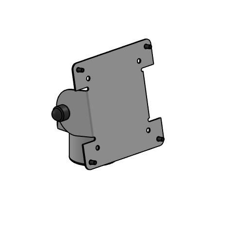 ERGONOMIC SOLUTIONS - SPV106-FX-02 - Nouveau VESA 75/100 (fixation supérieure de l'écran)