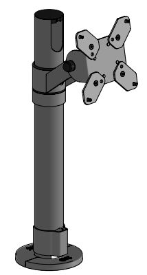 ERGONOMIC SOLUTIONS - SPV1101-32 - Ecran VESA 75/100 pour montage sur mât - blanc