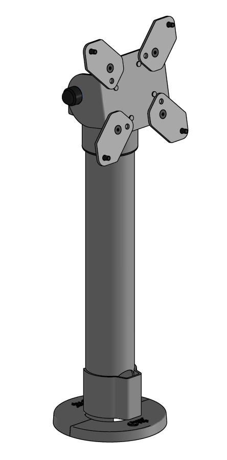 ERGONOMIC SOLUTIONS - SPV1102-32 - VESA 75/100 Montage sur poteau SpacePole Top Scr
