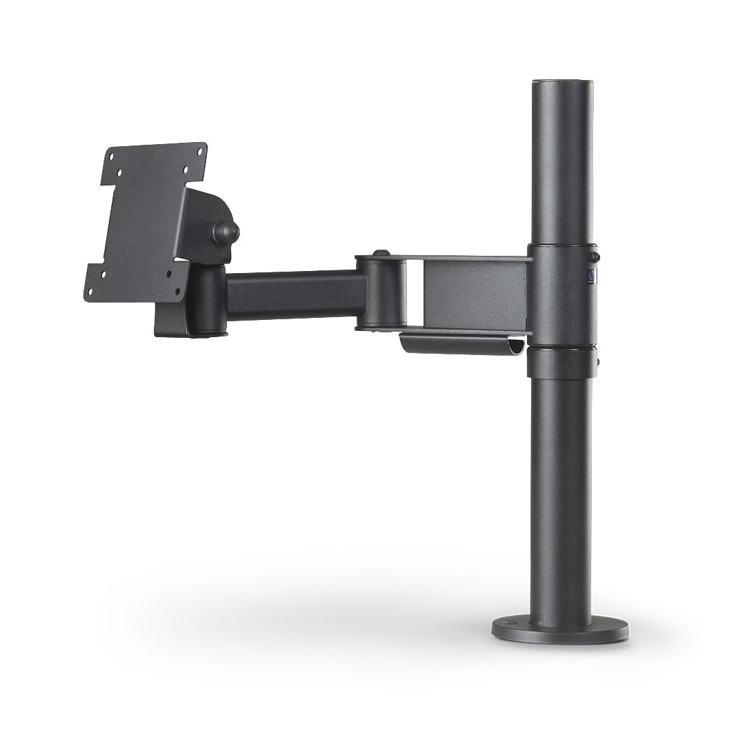 ERGONOMIC SOLUTIONS - SPV1106-FX-02 - SpacePole Support d'écran avec bras coudé de 300mm - BLAC
