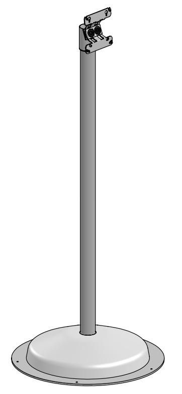ERGONOMIC SOLUTIONS - SPV1401-02 - Pied de sol, 1000mm avec Topmount et SpacePole Arc