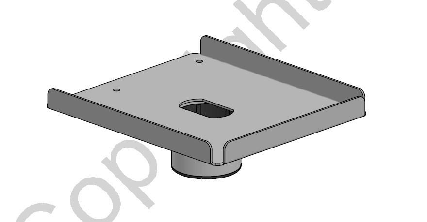 ERGONOMIC SOLUTIONS - SPV3109-02 - STAR Micronics TSP 700 Plaque d'impression, angle droit