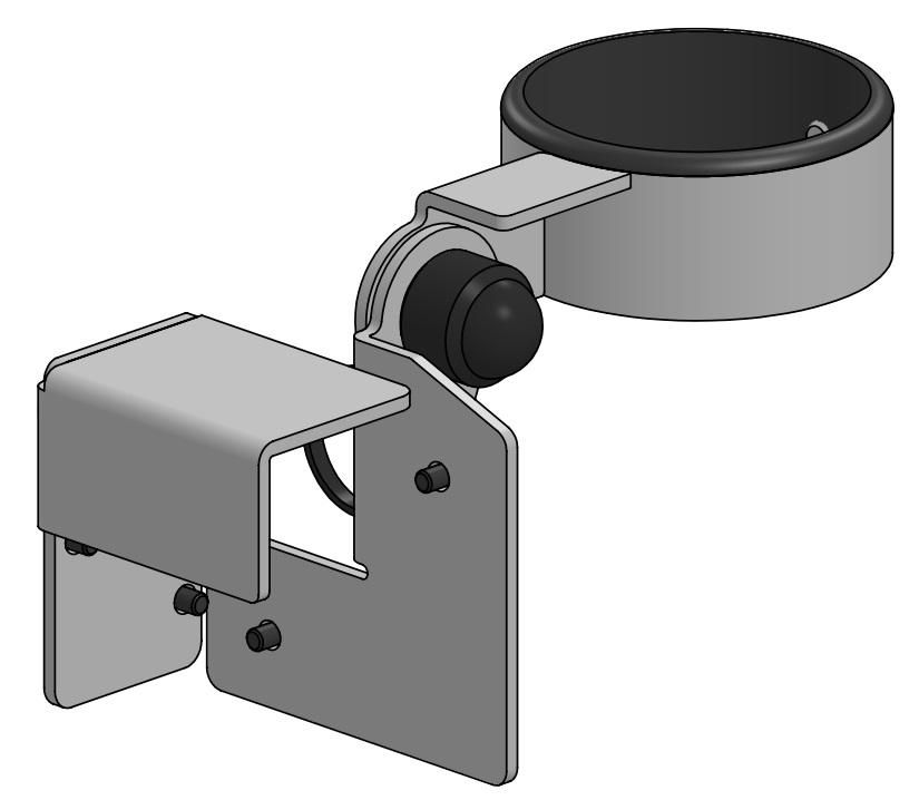 ERGONOMIC SOLUTIONS - SPV3612-02 - SP2 Adaptateur sur poteau pour Zebra MS4717 -Noir-