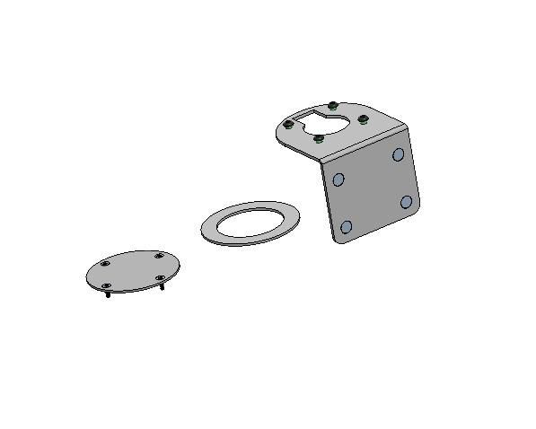 ERGONOMIC SOLUTIONS - SPV3701-02 - SUPPORT DE RAIL DE PAIEMENT SPACEPOLE, NOIR