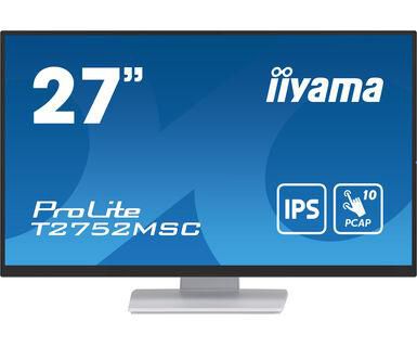 IIYAMA - T2752MSC-W1 - T2752MSC-W1 27IN IPS FHD PCAP 400CD/HDMI/DP/2USB/BLANC