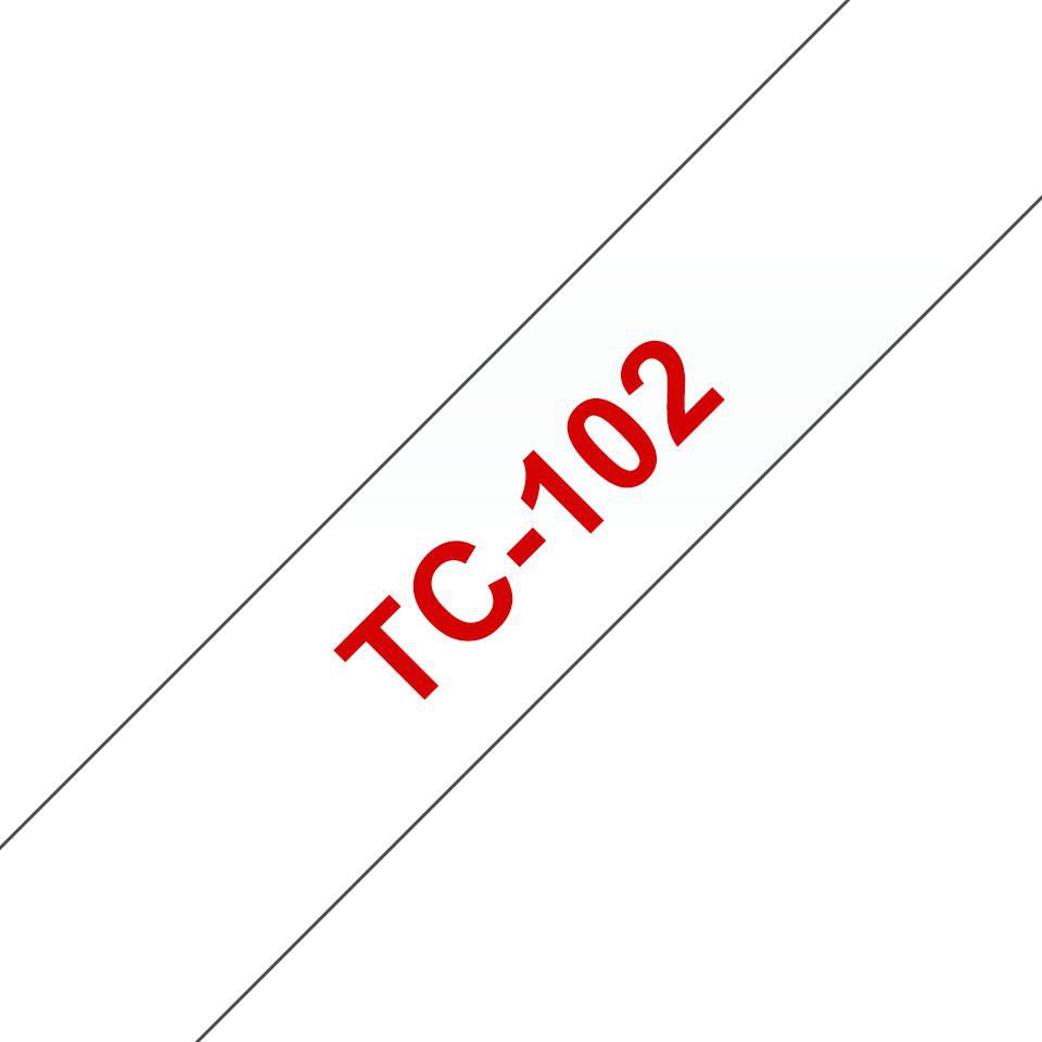 BROTHER - TC102 - Ruban Tc / 12mm / texte rouge