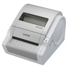 BROTHER - TD4000ZG1 - Brother TD-4000, 12 pts/mm (300 dpi), massicot, US