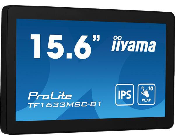 IIYAMA - TF1633MSC-B1 - TF1633MSC-B1 15.6IN tactile capacitif IPS/FHD/450CD/HDMI/DP/2USB