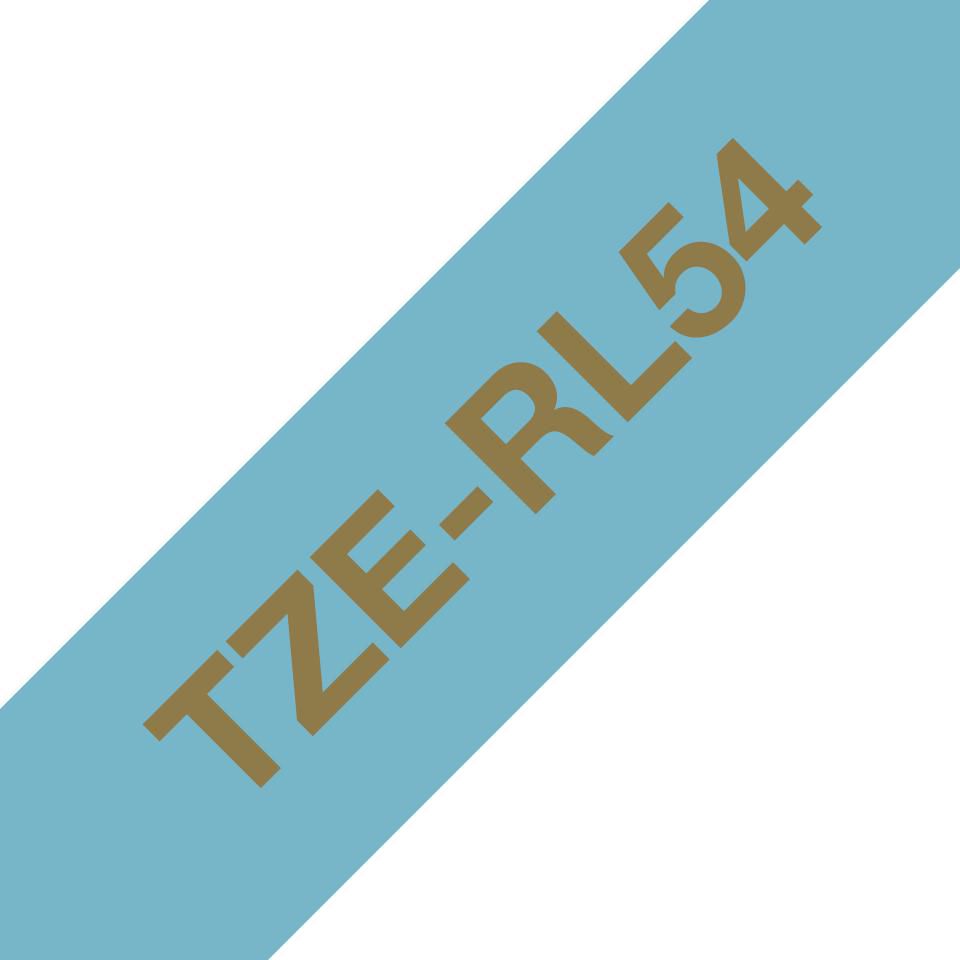 BROTHER - TZERL54 - Ruban doré / bleu clair de 24 mm