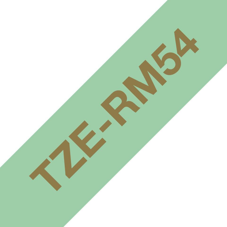 BROTHER - TZERM54 - Ruban doré / vert menthe de 24 mm