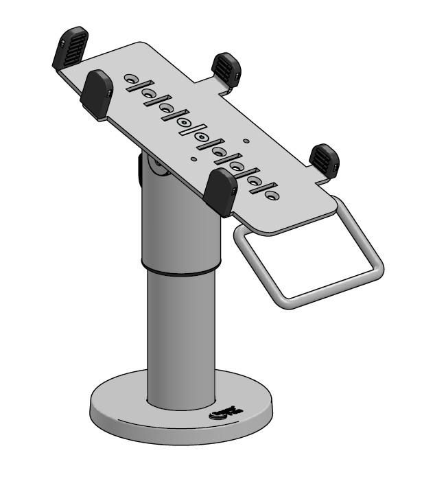 ERGONOMIC SOLUTIONS - VER171-D-32 - VX820 PLAQUE DE PAIEMENT W/HNDL SP1 POLE WH