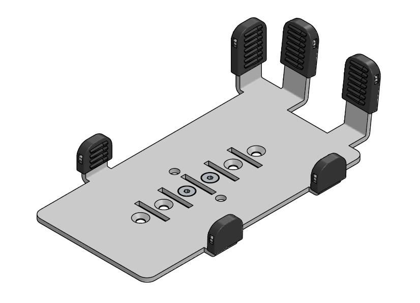 ERGONOMIC SOLUTIONS - VER400-MN-02 - Plaque MultiGrip VeriFone P200 et P400 BLK