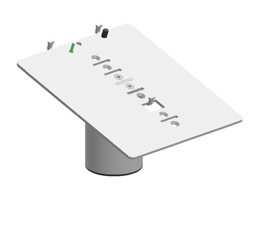 ERGONOMIC SOLUTIONS - VER401-DM-MN-02 - Verifone M400 (sans poignée),SP2 DuraTilt - NOIR