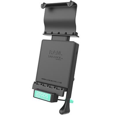 RAM Mounts - W124470612 - Lock Dock - Sam G Tab E 9.6 GDS Locking Vehicle Dock for Samsung Tab E 9.6, Tablet/UMPC, Active holder, Indoor, Black (Station d'accueil pour véhicule verrouillable pour Samsung Tab E 9.6, tablette/UMPC, support actif, intérieur)