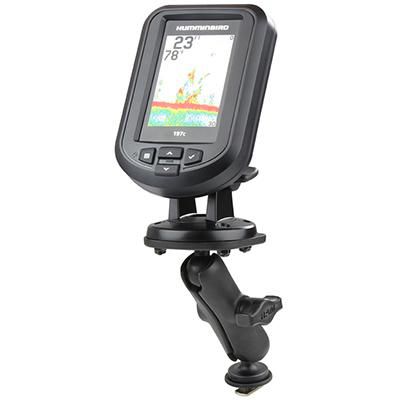 RAM Mounts - W124470777 - UNPK RAM HUMMINBIRD PIRANHA MNT W/ TRACK