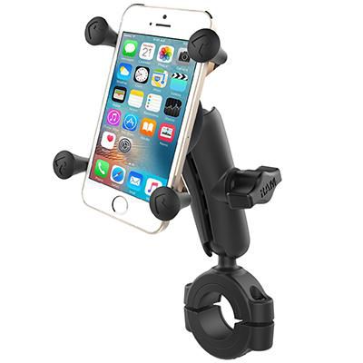 RAM Mounts - W124570440 - Kit rail, S- X-grip, B-size X-Grip Phone Mount with Torque Large Rail Base, Mobile phone/Smartphone, Passive support, Bike/Car, Black
