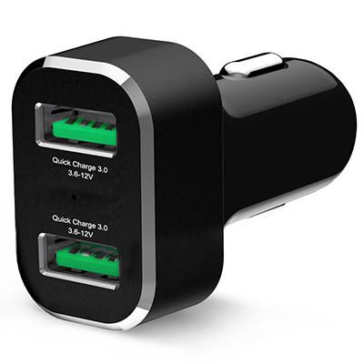 RAM Mounts - W124670447 - Chargeur de cigarettes Gds double USB avec port qc