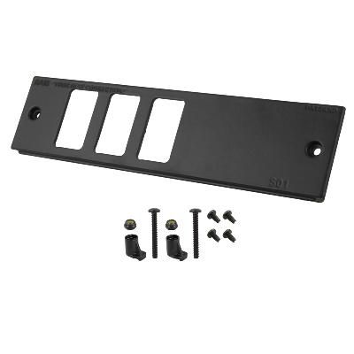 RAM Mounts - W124770393 - S01 RAM TRIPLE SWITCH FACEPLATE LH