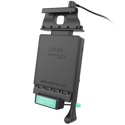 RAM Mounts - W124770420 - Lock Dock - Sam G Tab 4 8.0 A GDS Locking Vehicle Dock with Audio Cable pour Samsung Tab 4 8.0, Tablet/UMPC, Active holder, Car, Noir