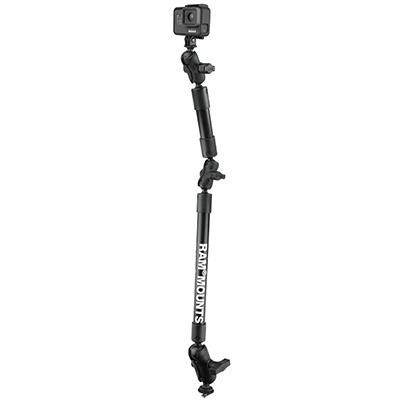 RAM Mounts - W124770579 - RAM 4 et 12 LNG ARM C TRACK BALL W/ GOPRO