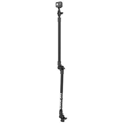RAM Mounts - W124970687 - RAM Mounts RAM TRACK BASE DIRECT TO TRACK WITH 2 18Inch PIPES, bras court AND GO PRO ADAPTER