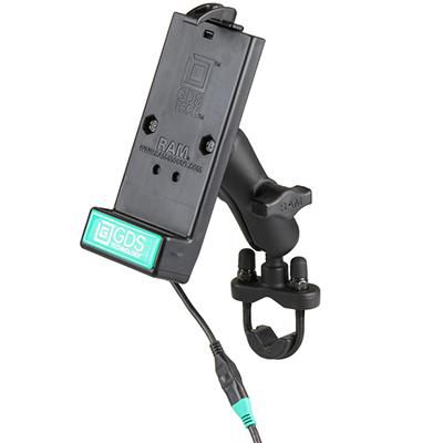 RAM Mounts - W125070193 - UNPKD RAM MOTO GDS DOCK PHONES GDS Universal Phone Dock with Handlebar U-Bolt Base for IntelliSkin, Mobile phone/Smartphone, Active holder,