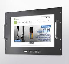 WINSONIC - W125090102 - Winsonic 22" LCD, J1900, Windows 7 Pro DK 64bit Wi-Fi, PCAP 2p, Black w/ built-in PWR Front bezel: rack mount, 3mm, Black, 1680x1050