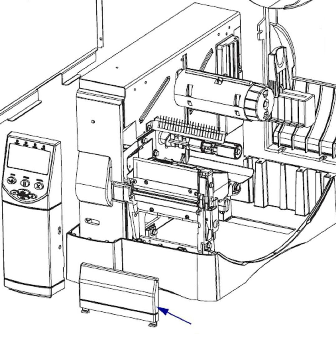 ZEBRA - W125655173 - Kit panneau avant inférieur zm400