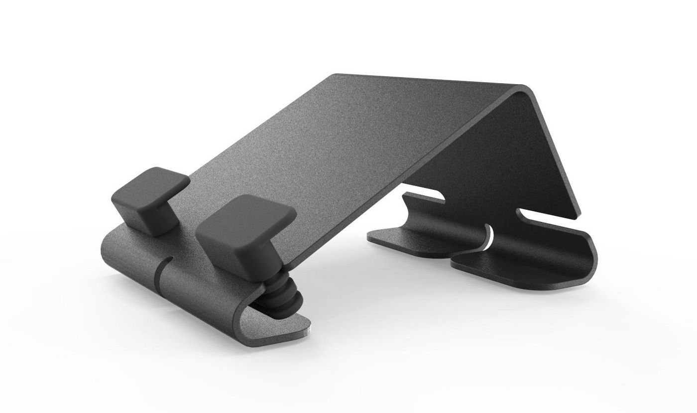 HECKLER - W125666049 - Support universel pour tablette, Repose noir, Téléphone portable/Smartphone, Support passif, Bureau, Noir
