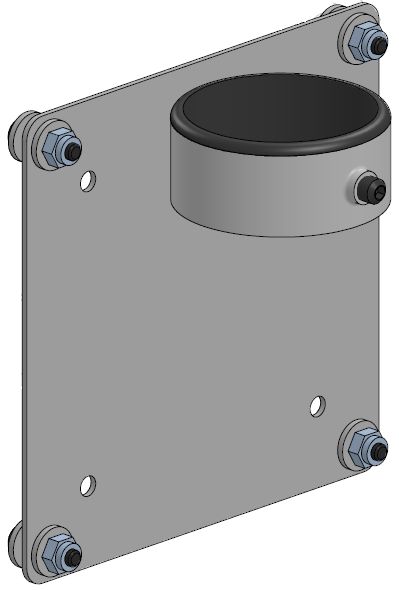 ERGONOMIC SOLUTIONS - W125698342 - Montage VESA 75/100 sur anneau de blocage
