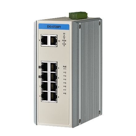 ADVANTECH DLOG - W125804175 - 8 GE avec PoE, 2GE Industrie