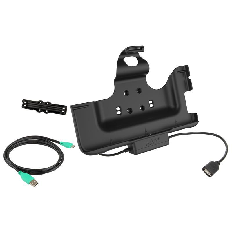 RAM Mounts - W125838003 - UNPKD EZ-ROLL R DOCK ALIMENTATION ET DONNÉES POUR SAMSUNG TAB ACTIVE PRO RAM-HOL-SAM52PDU, Tablet/UMPC, Support actif, Intérieur, Noir