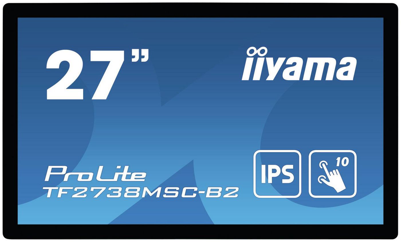 IIYAMA - W126091168 - ProLite TF2738MSC-B2 moniteur à écran tactile 68,6 cm (27") 1920 x 1080 pixels Multi-touch Multi-utilisateur Noir ProLite TF2738MSC-B2, 68,6 cm