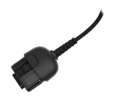 ZEBRA - W126100465 - 7 ft (2.1m) Corded USB Converter - CS6080-courtes distances (Midnight Black) CVTR-U70060C-04, Câble de chargement, Noir, 2.1 m, Zebra, CS6080-courtes distances