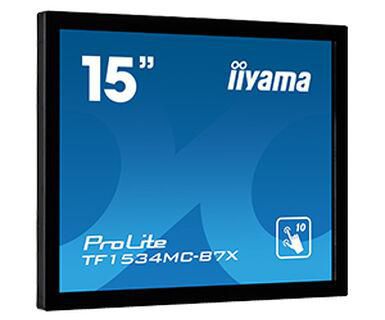 IIYAMA - W126103744 - ProLite TF1534MC-B7X écran tactile 38,1 cm (15") 1024 x 768 pixels Multi-touch Multi-utilisateurs Noir ProLite TF1534MC-B7X, 38,1 cm
