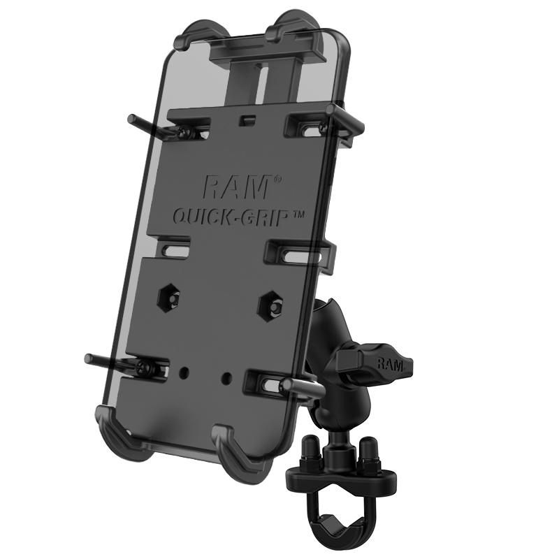 RAM Mounts - W126108862 - UNPKD RAM QUICK-GRIP XL PHONE HOLDER FOR LARGER DEVICES WITH bras court AND U-BOLT Quick-Grip, Mobile phone/Smartphone, Navigator,