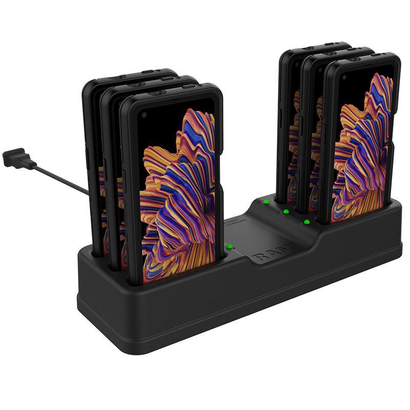 RAM Mounts - W126108887 - UNPKD RAM SAMSUNG XCOVER PRO POWERED 6 GANG DOCK FOR OTTERBOX UNIVERSE CASE RAM-DOCK-6G-SAM59P-OT1U, Freestanding, Black, Contact,