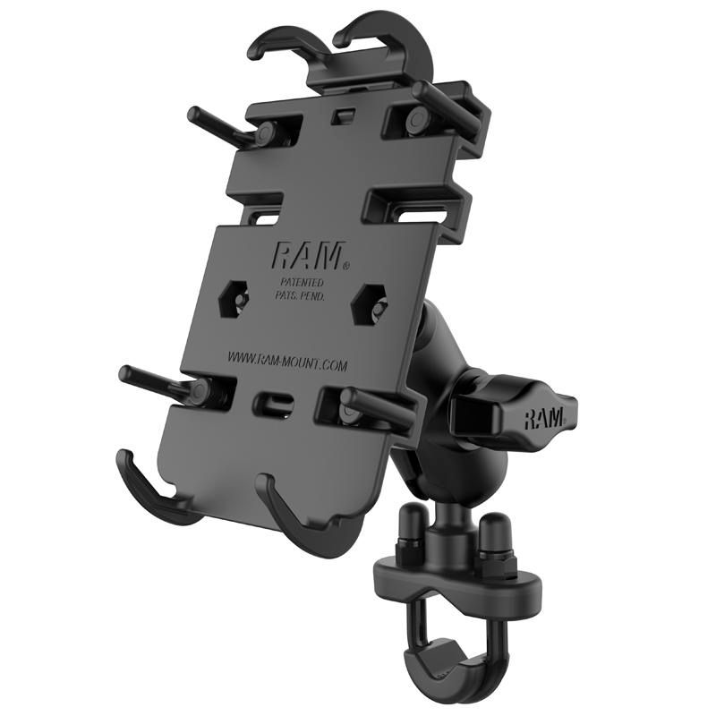 RAM Mounts - W126108992 - UNPKG RAM QUICK-GRIP PHONE HOLDER WITH bras court AND U-BOLT Quick-Grip, Mobile phone/Smartphone, Navigator, Passive holder,