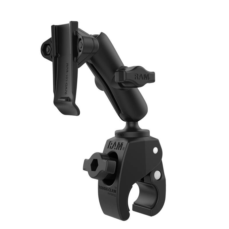 RAM Mounts - W126109139 - UNPK RAM TOUGH-CLAW SYST GARMIN SPINE CLIP RAM-B-400-GA76U, Navigateur, Support passif, Vélo/Voiture, Noir
