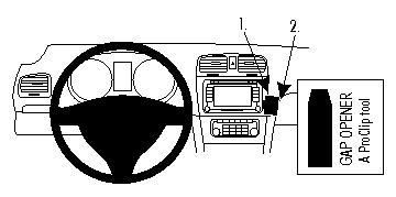 BRODIT - W126111471 - Proclip pour volkswagen golf