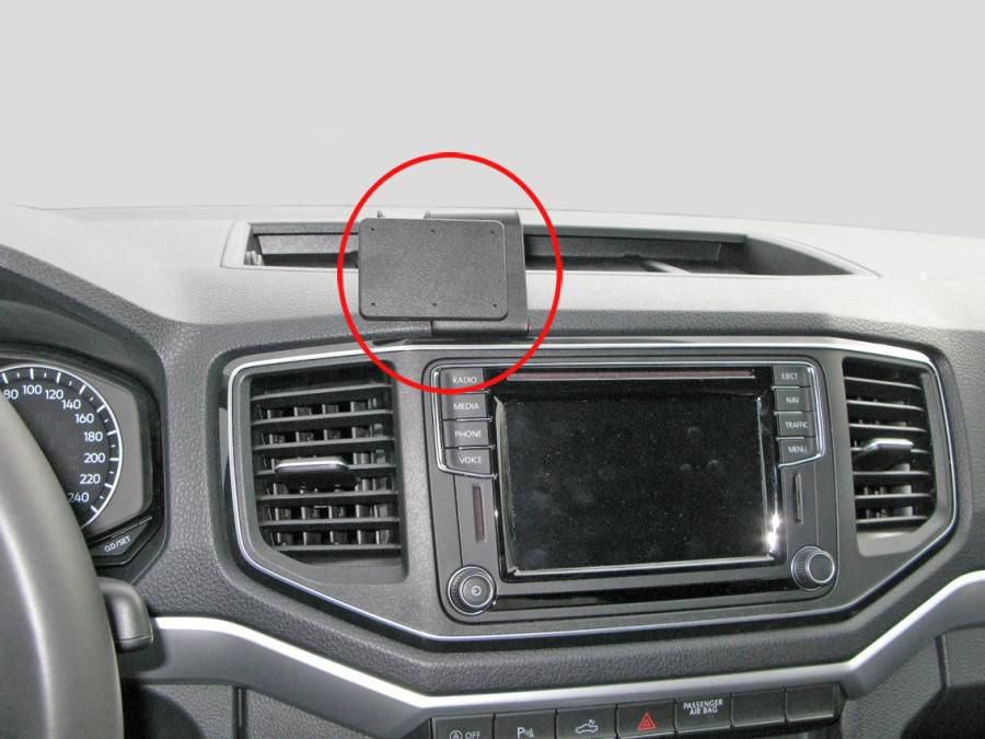 BRODIT - W126159850 - Proclip, Volkswagen Amarok 17-21 (Pour l'Europe) 855297, Ordinateur portable, Téléphone portable/Smartphone, Navigateur, Support passif, Voiture, Noir