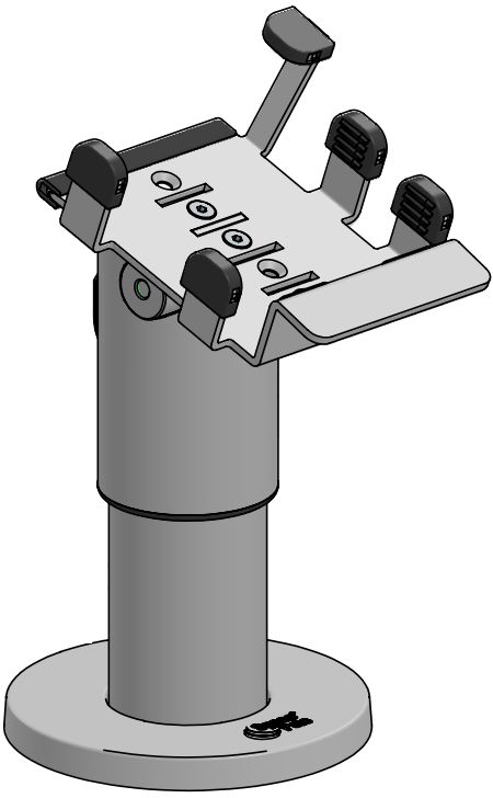 ERGONOMIC SOLUTIONS - W126321132 - PAX A920 DuraTilt® SP2, 100mm (sans poignée) - NOIR