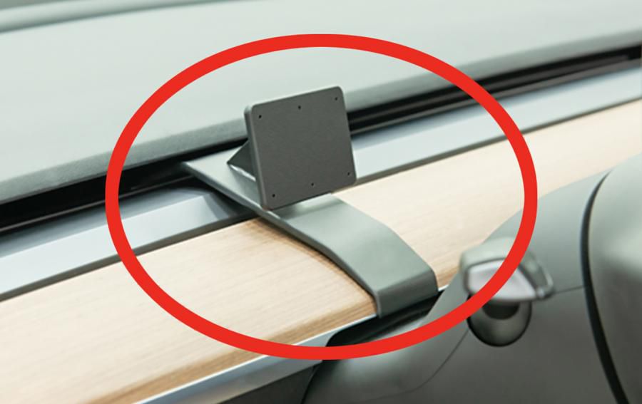 BRODIT - W126328522 - ProClip Tesla 3 2018-2020, Tesla Model Y 20-22 855497, Téléphone portable/Smartphone, Support passif, Voiture, Noir