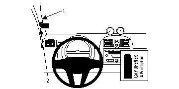 BRODIT - W126348667 - Proclip pas pour cabriolet.
