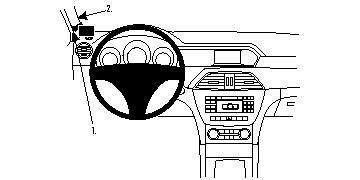 BRODIT - W126348758 - ProClip PAS pour les modèles coupés. ProClip, noir