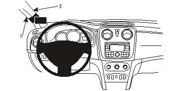 BRODIT - W126348801 - ProClip 804898, Noir