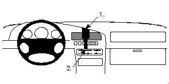 BRODIT - W126349441 - Proclip uniquement pour la berline.