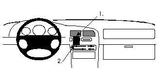 BRODIT - W126349442 - ProClip ONLY for Coupé. ProClip
