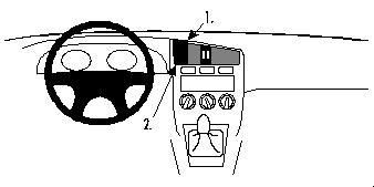 BRODIT - W126349564 - Proclip nissan primera - uniquement